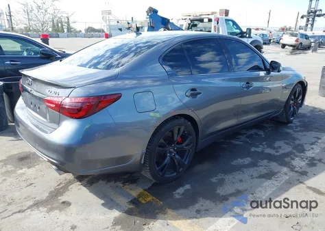 2021 Infiniti Q50 Red Sport 400 from USA, damaged, VIN JN1FV7DR3MM880237